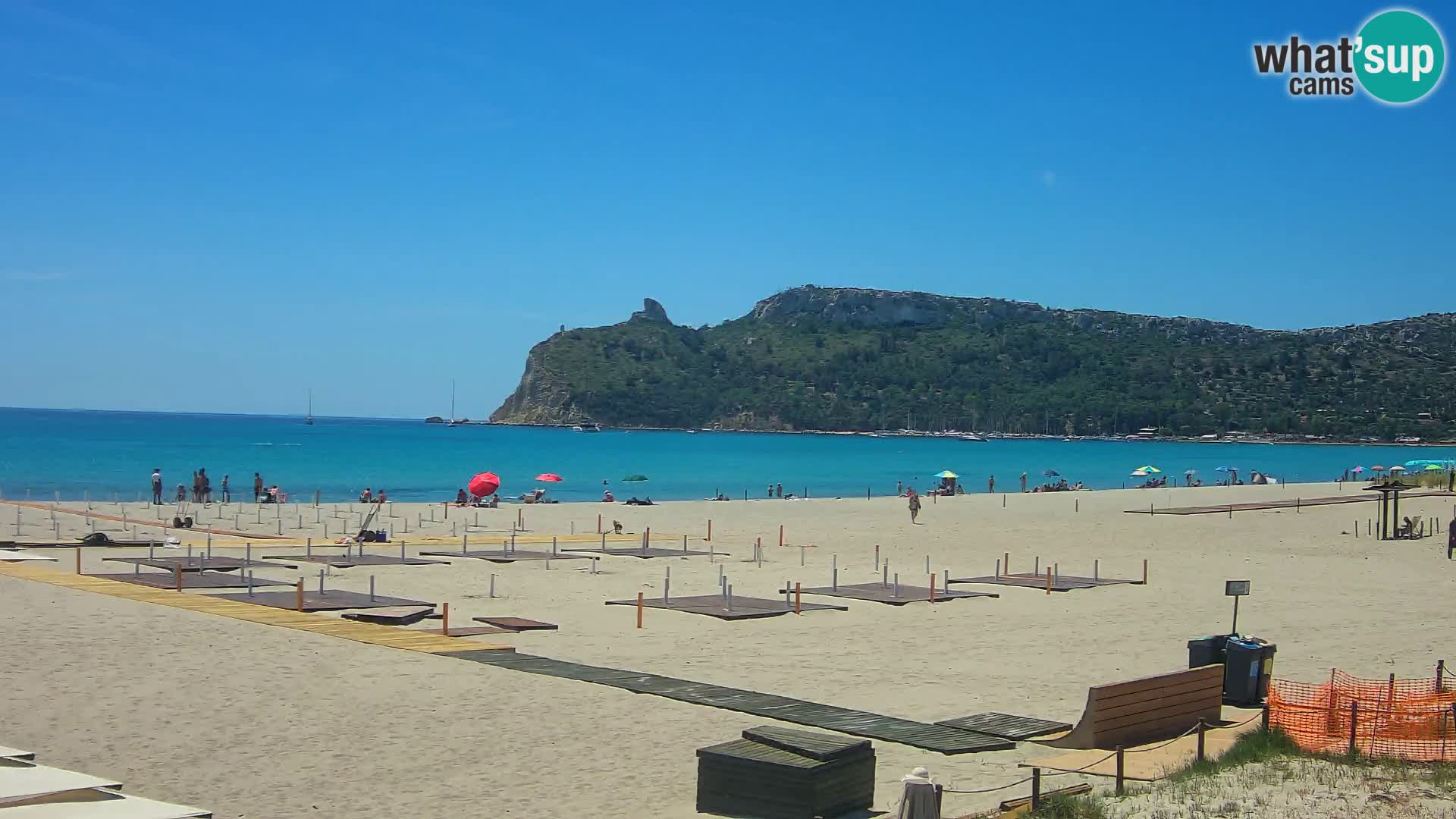 Poetto beach webcam | Cagliari | Sardinija