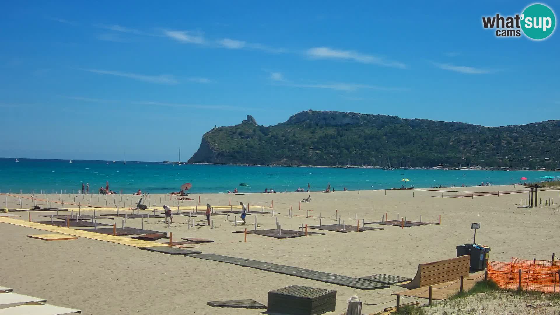 Poetto beach webcam | Cagliari | Sardinija