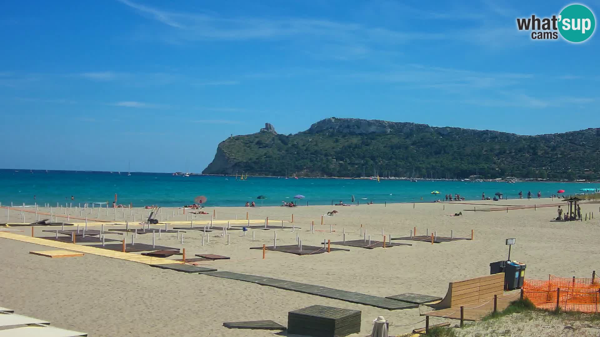 Webcam plage de Poetto | Cagliari | Sardaigne