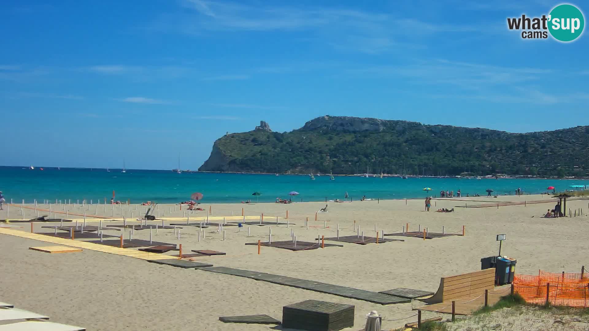 Poetto beach webcam | Cagliari | Sardinija