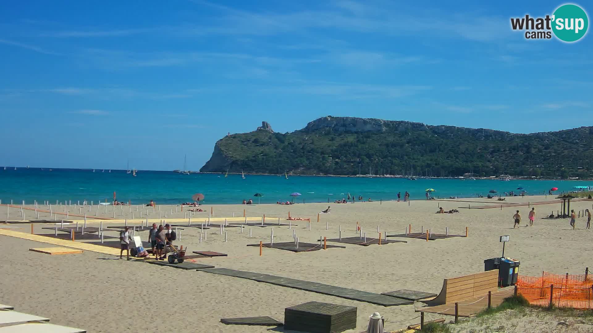 Poetto beach webcam | Cagliari | Sardinija