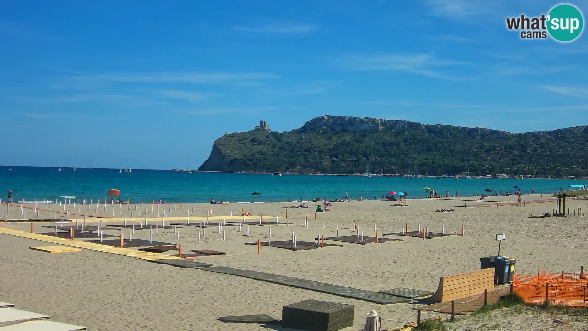 Poetto beach webcam | Cagliari | Sardinija