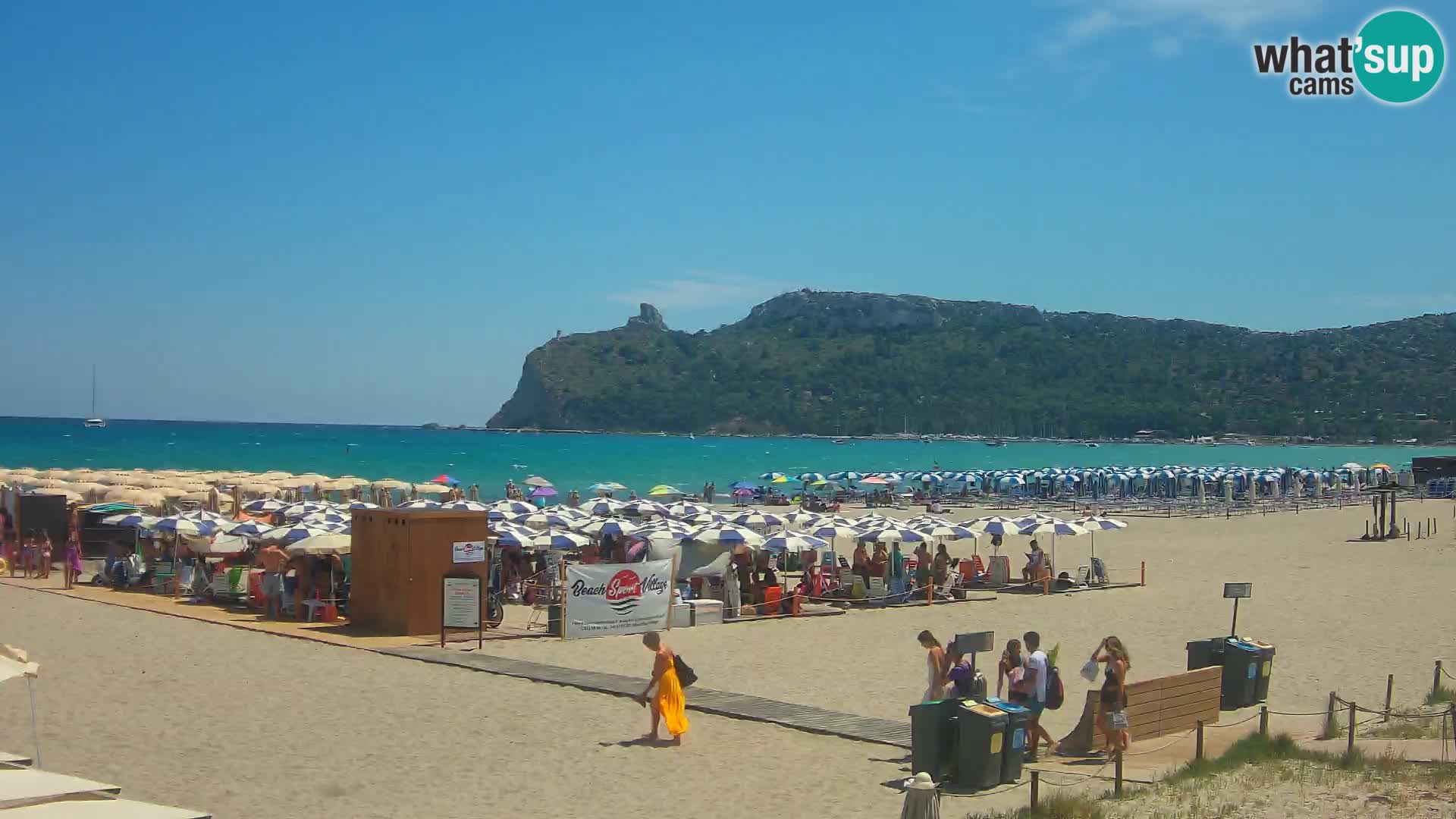 Poetto beach webcam | Cagliari | Sardinija