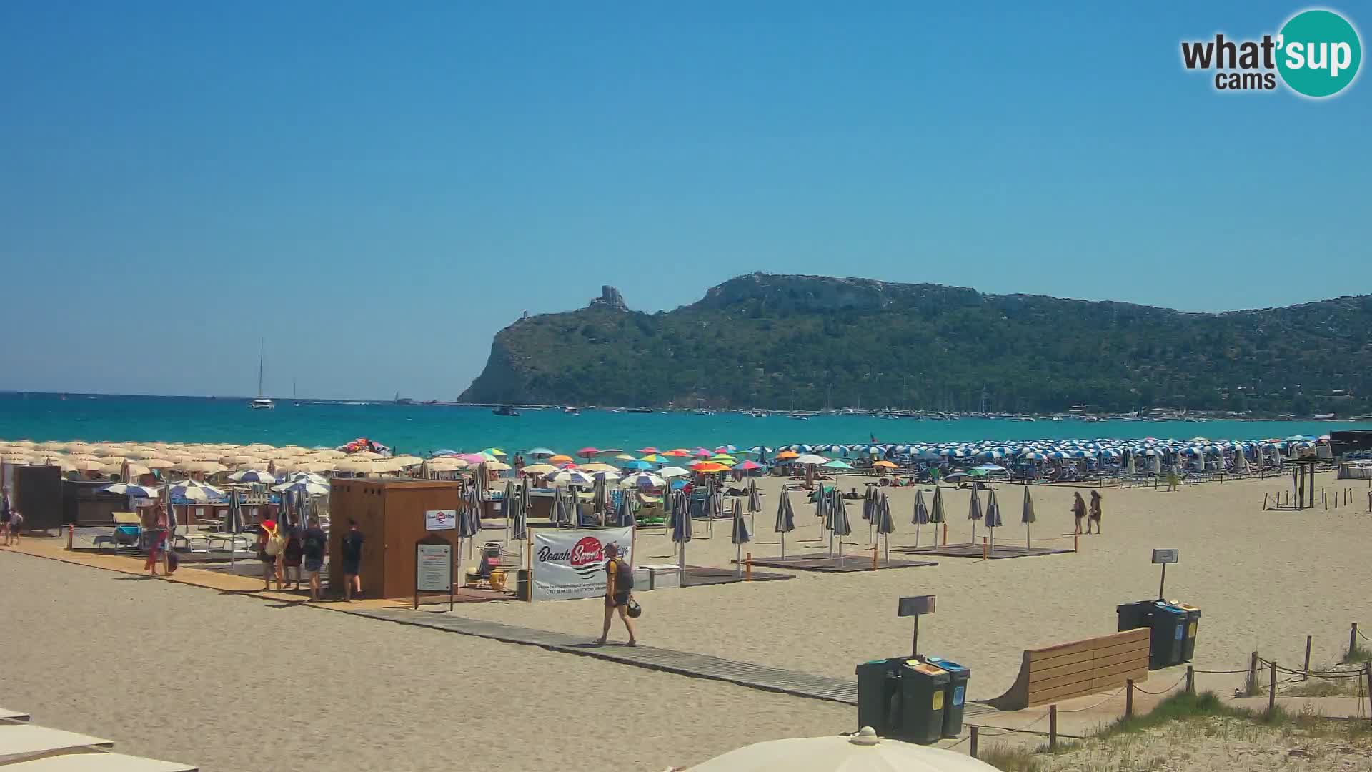 Poetto beach webcam | Cagliari | Sardinija
