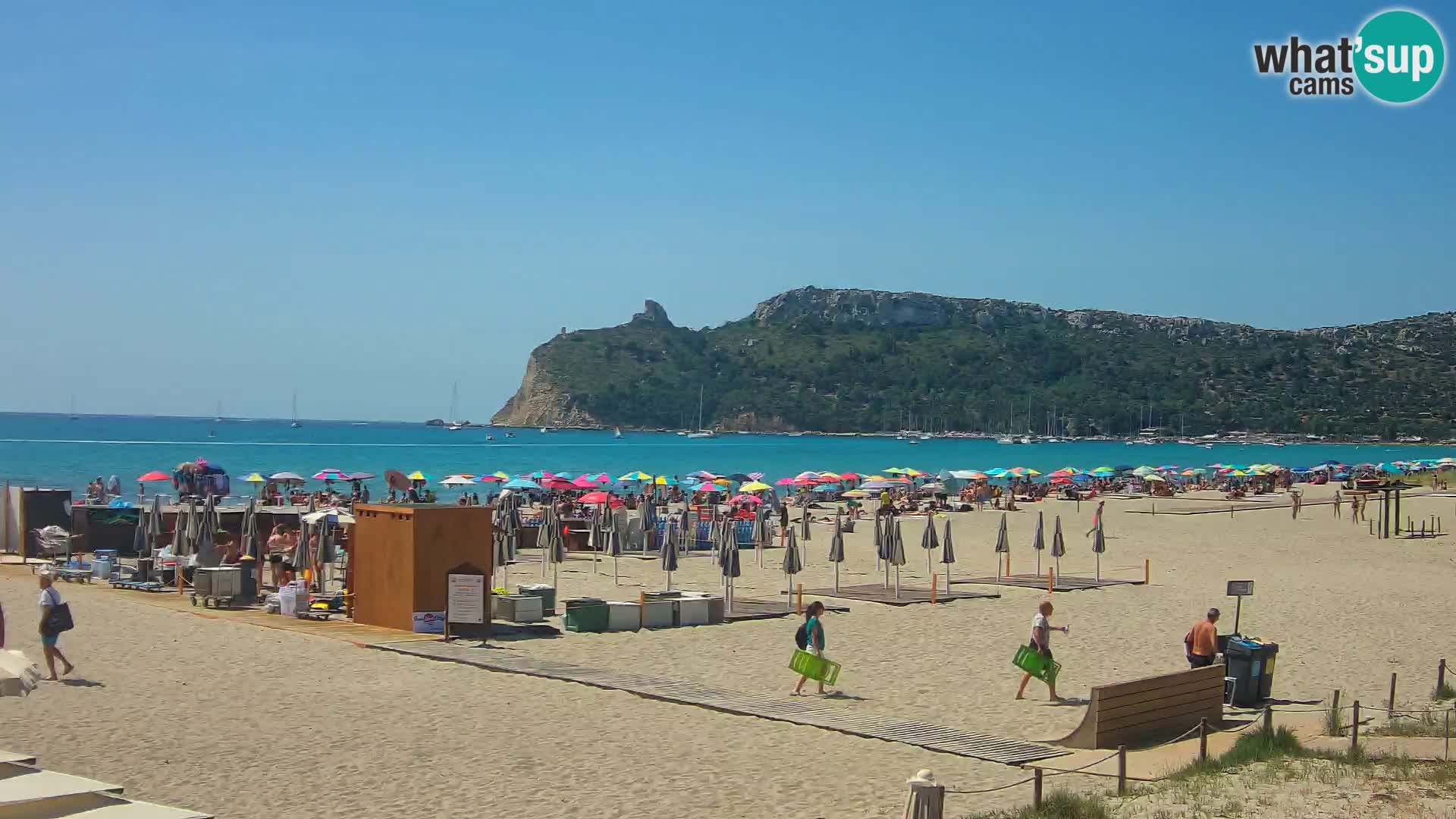 Poetto beach webcam | Cagliari | Sardinija