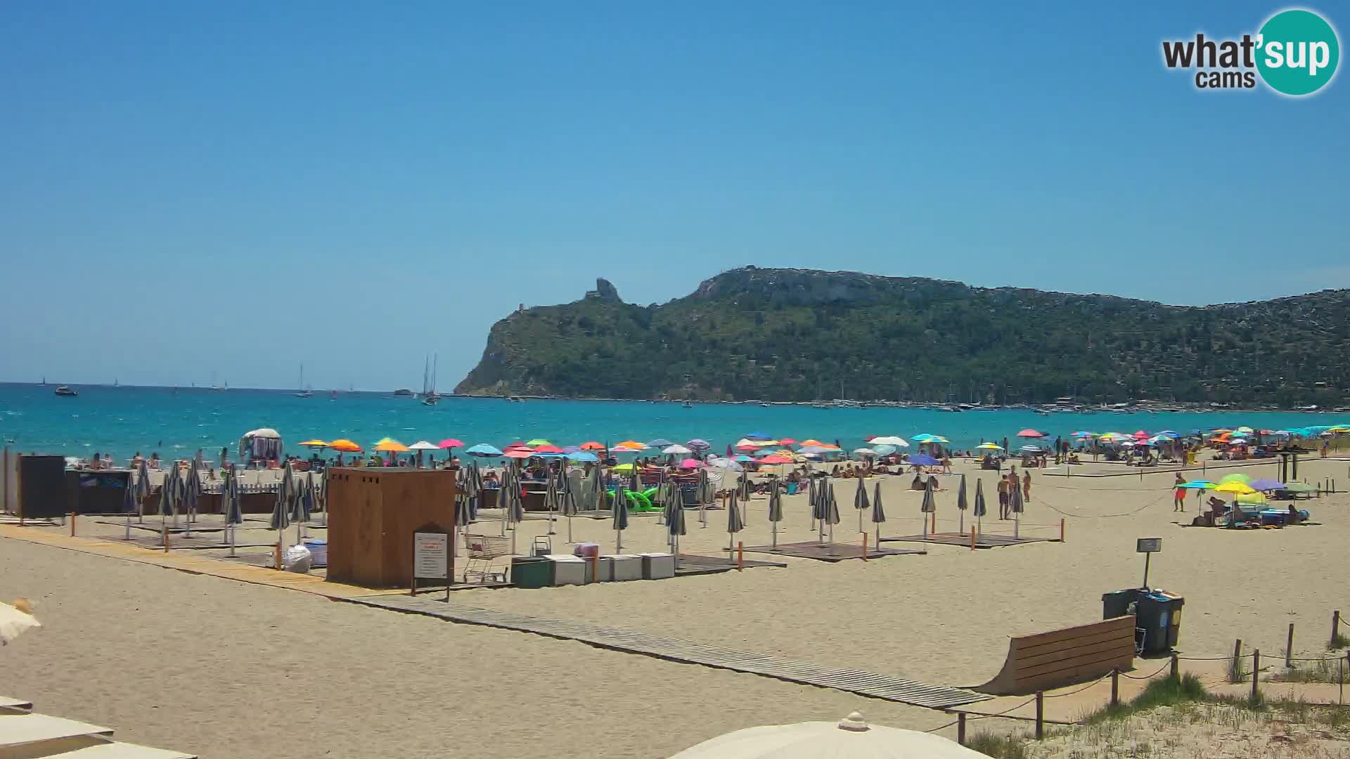 Poetto beach webcam | Cagliari | Sardinija