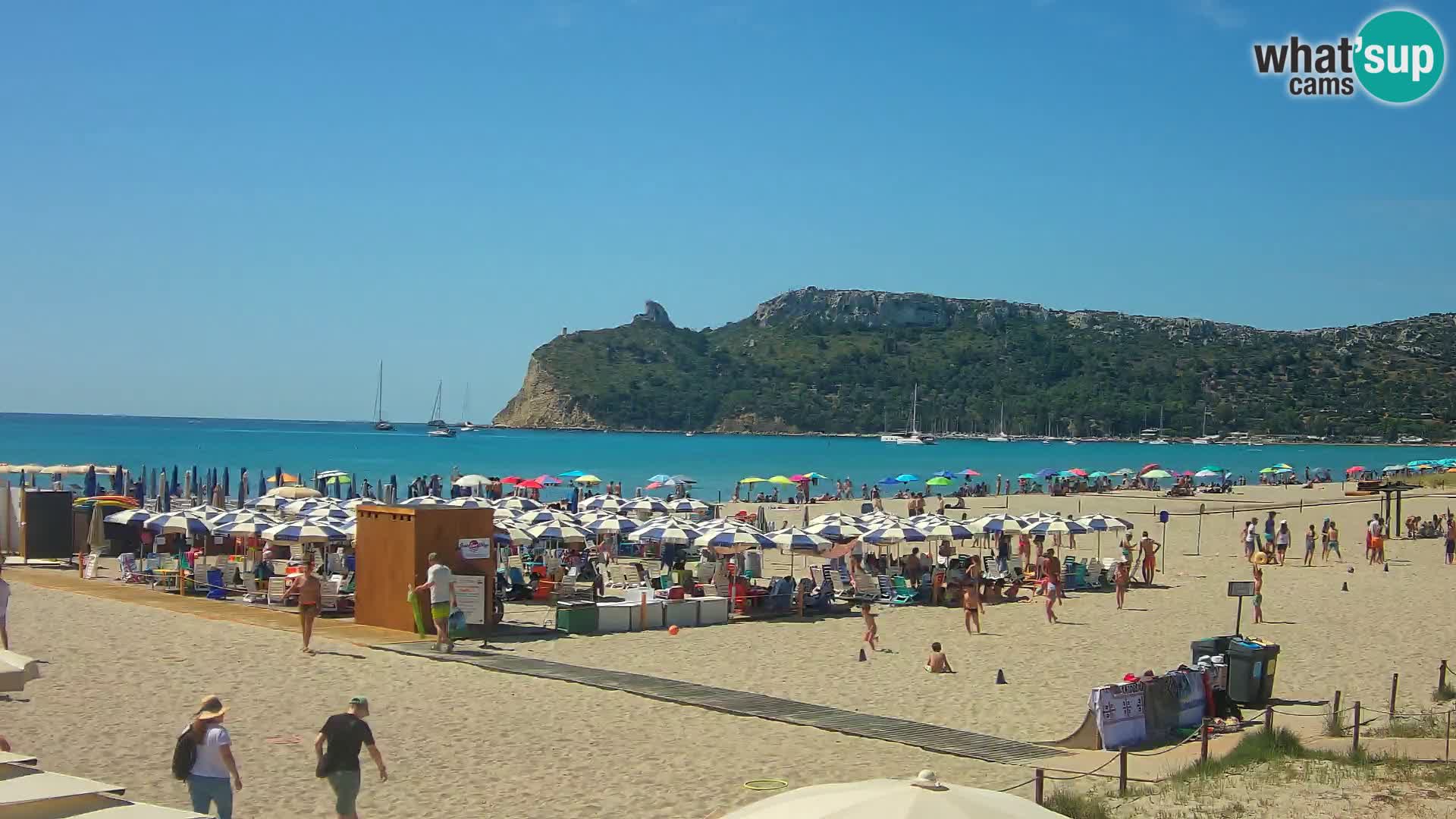 Poetto beach webcam | Cagliari | Sardinija