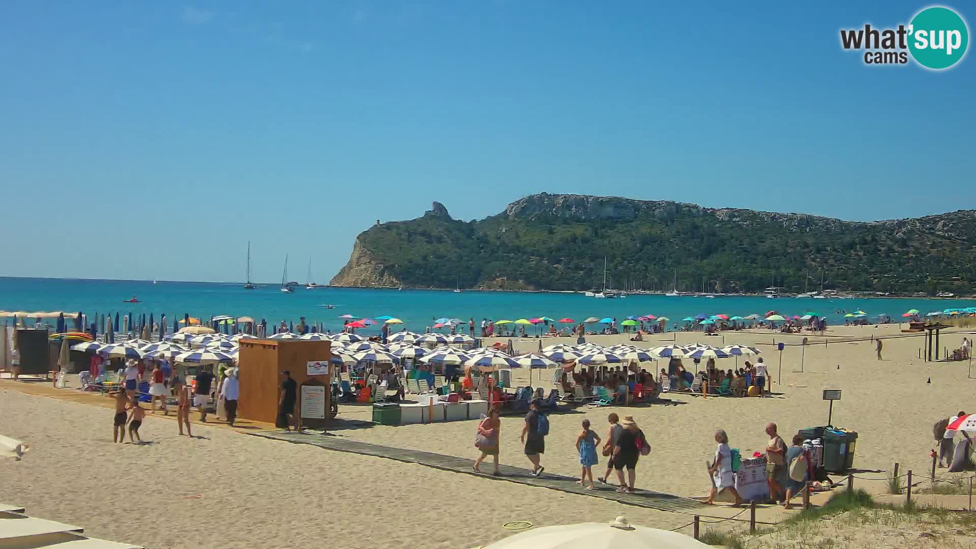 Poetto beach webcam | Cagliari | Sardinija
