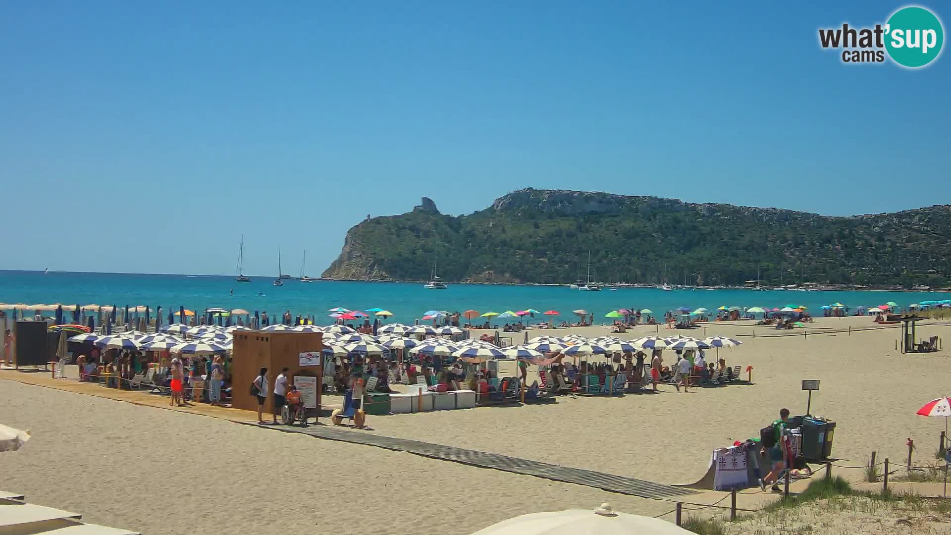 Poetto beach webcam | Cagliari | Sardinija