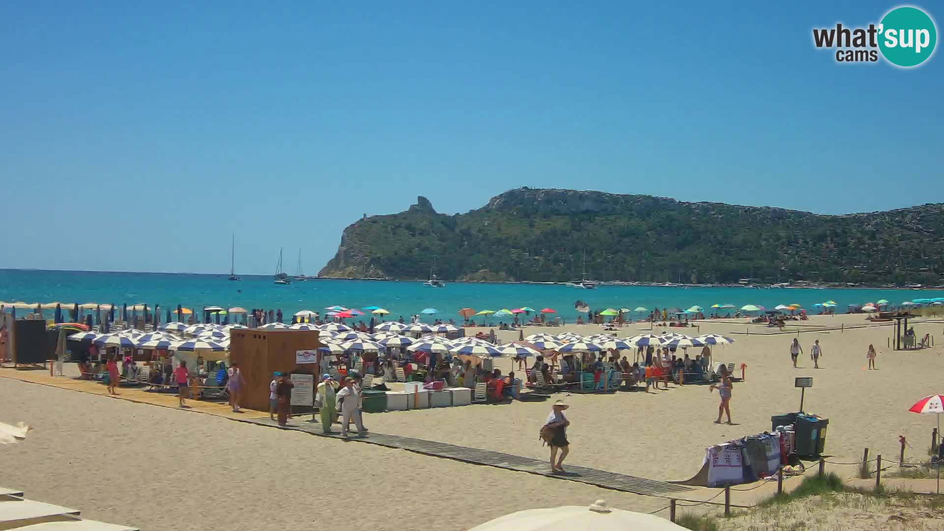 Poetto beach webcam | Cagliari | Sardinija