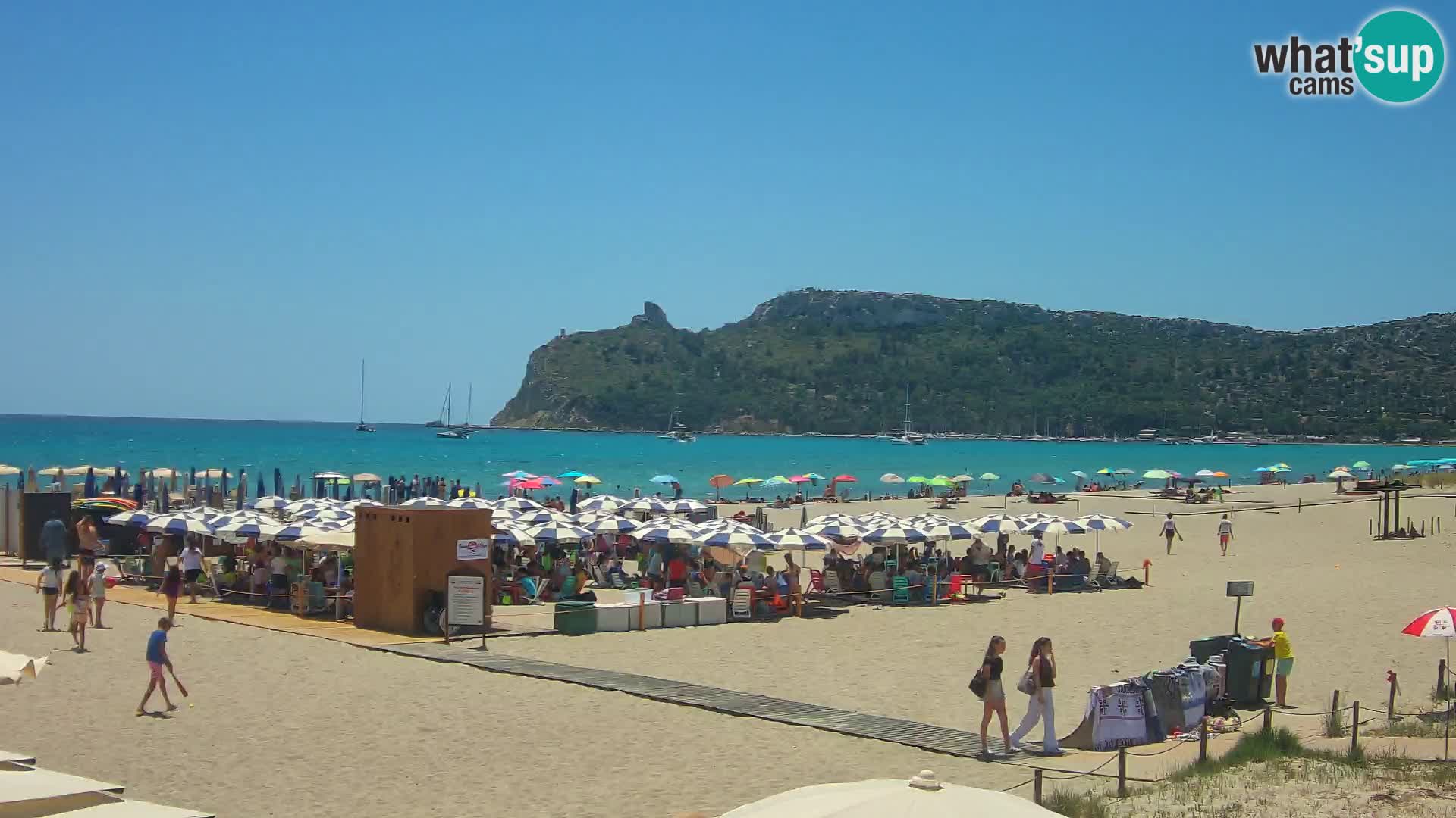 Poetto beach webcam | Cagliari | Sardinija