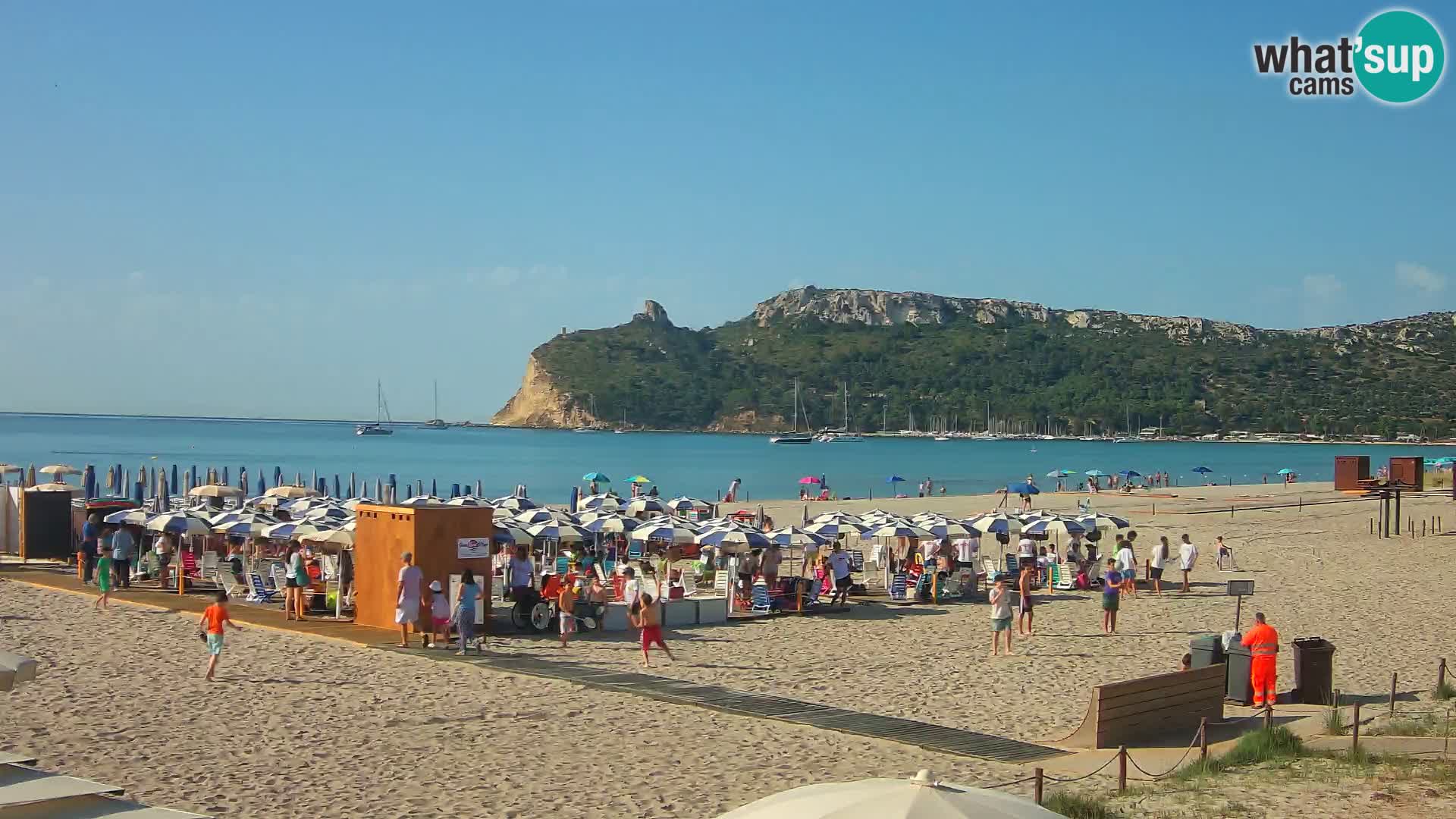 Poetto beach webcam | Cagliari | Sardinija