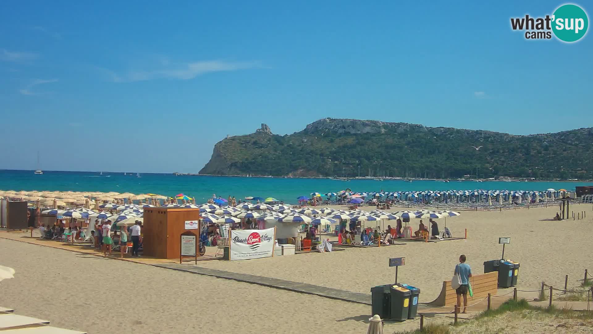 Poetto beach webcam | Cagliari | Sardinija