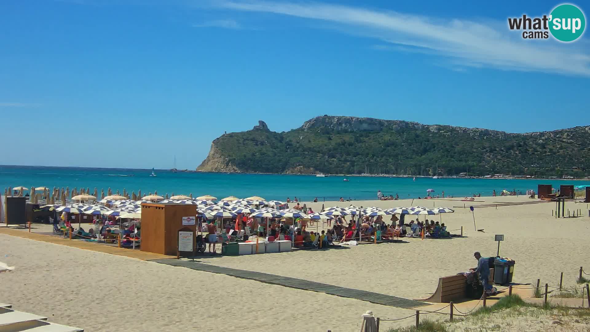 Poetto beach webcam | Cagliari | Sardinija