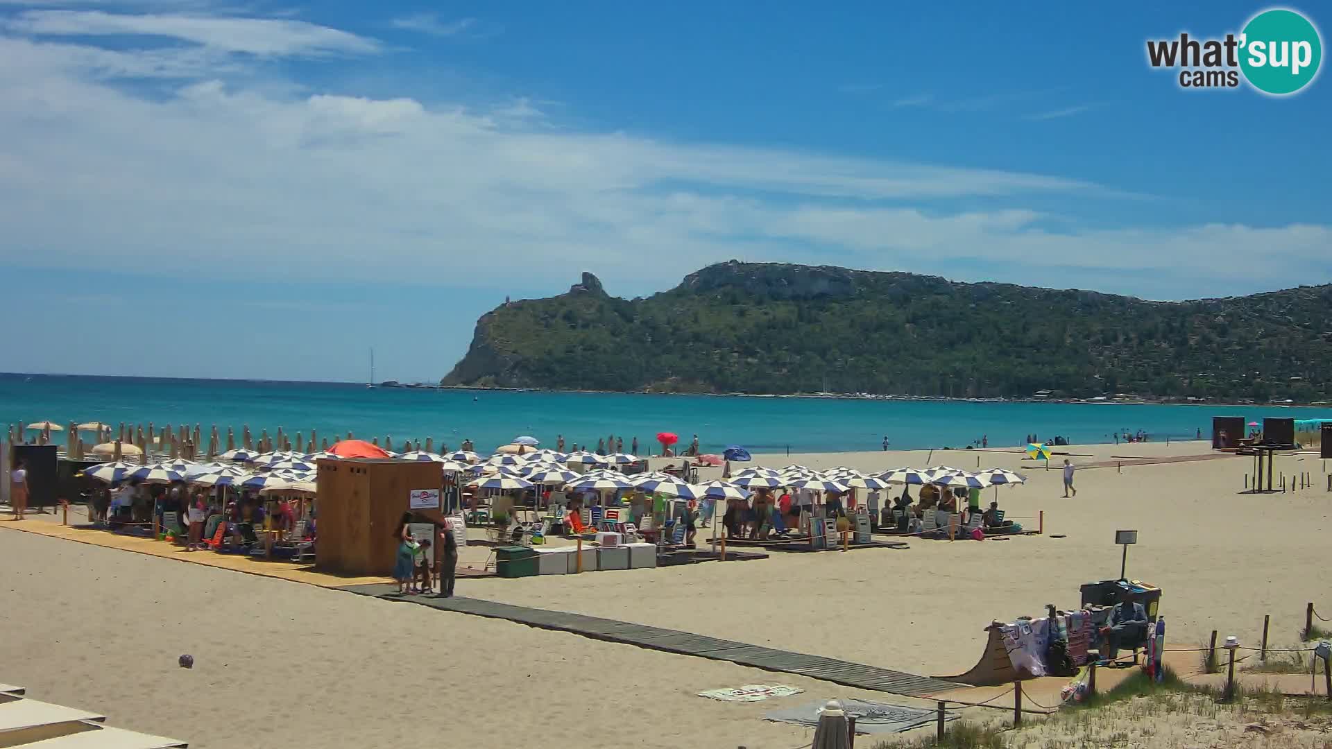 Poetto beach webcam | Cagliari | Sardinija