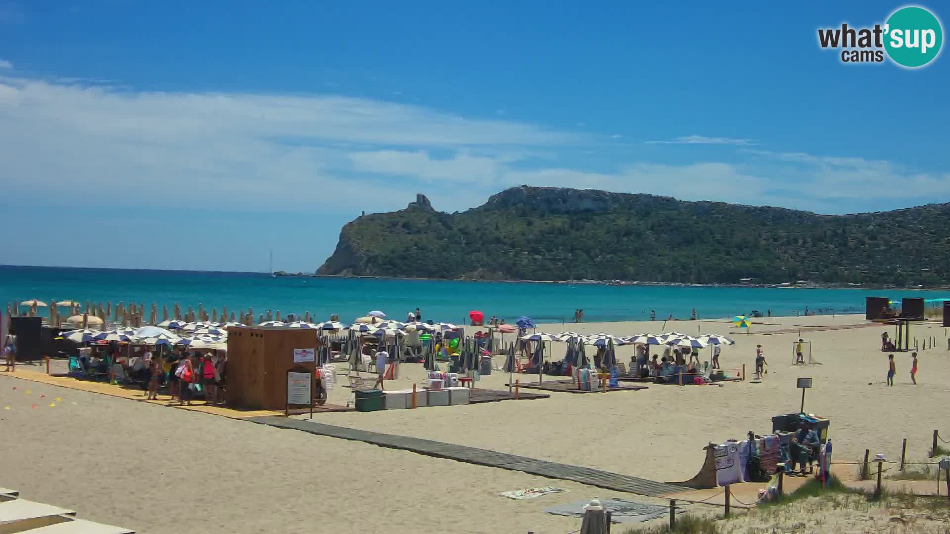 Poetto beach webcam | Cagliari | Sardinija