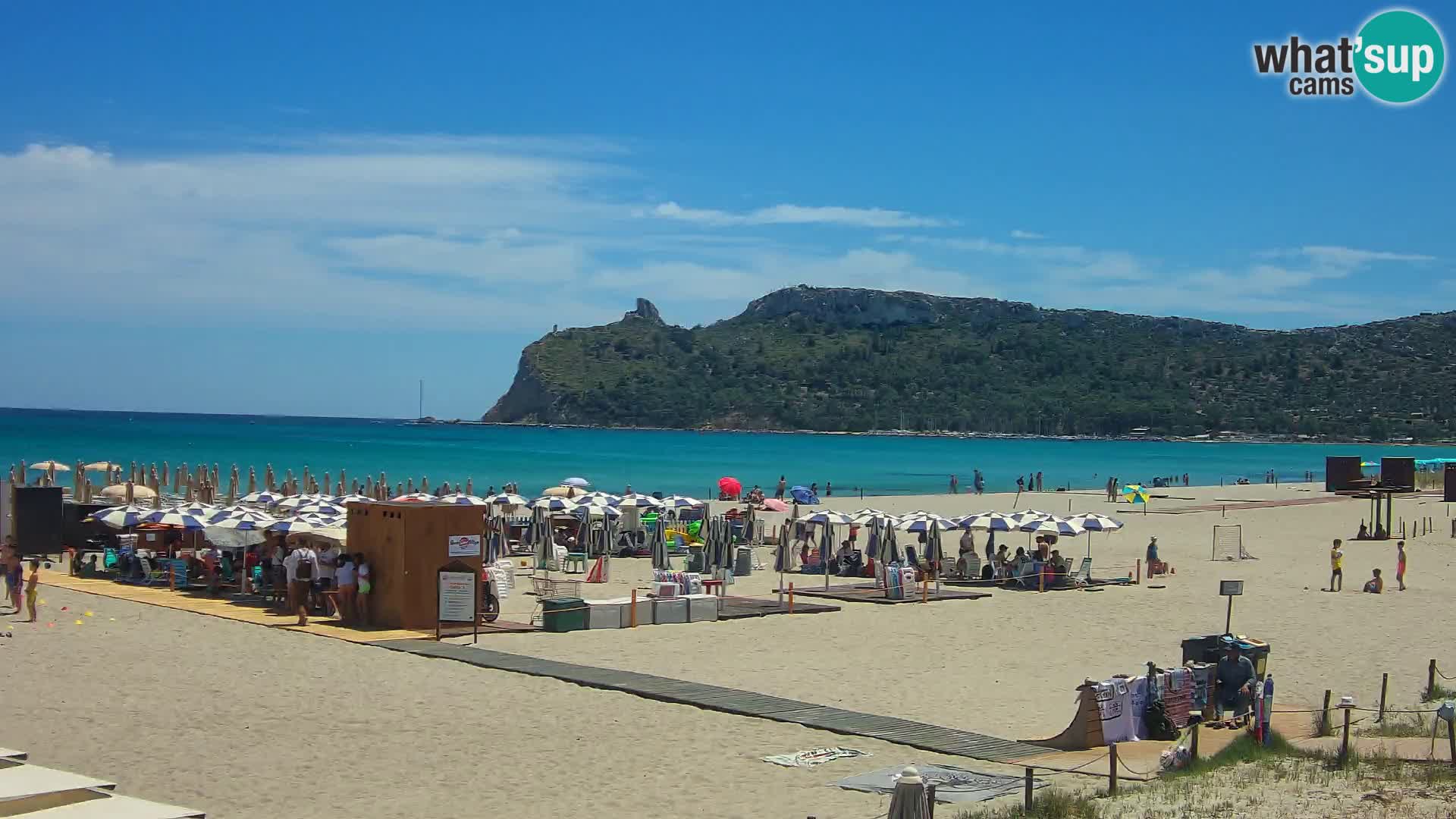 Poetto beach webcam | Cagliari | Sardinija