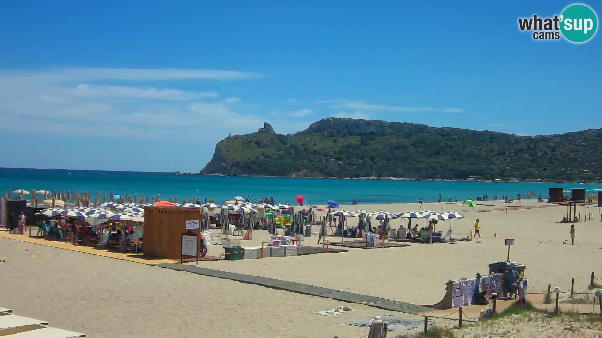 Poetto beach webcam | Cagliari | Sardinija