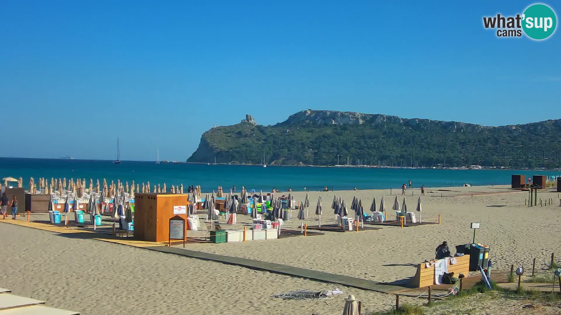 Poetto beach webcam | Cagliari | Sardinija