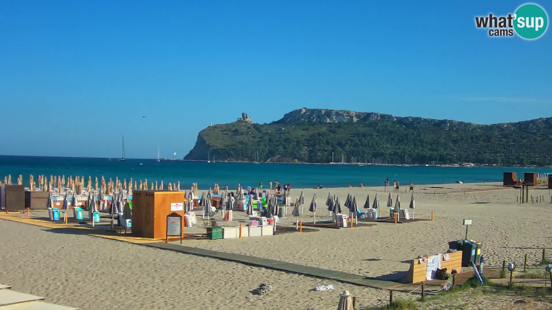 Poetto beach webcam | Cagliari | Sardinija