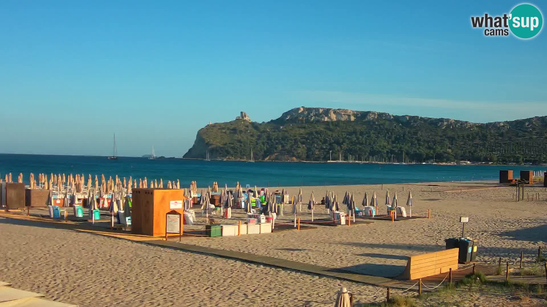 Poetto beach webcam | Cagliari | Sardinija