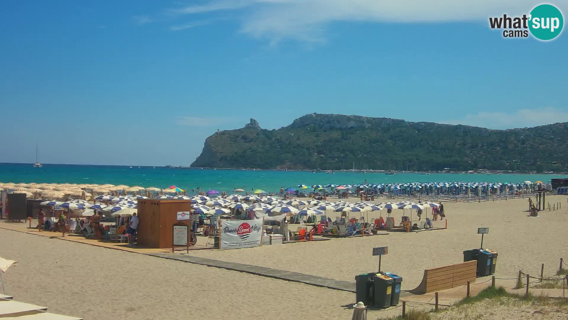 Poetto beach webcam | Cagliari | Sardinija