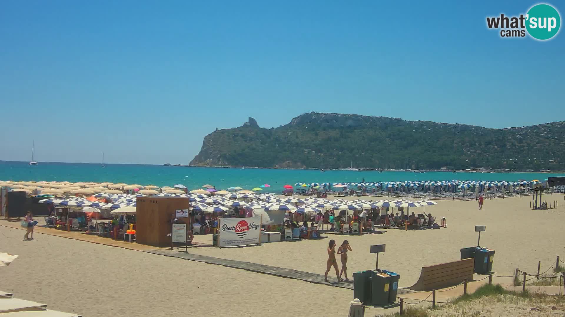 Poetto beach webcam | Cagliari | Sardinija