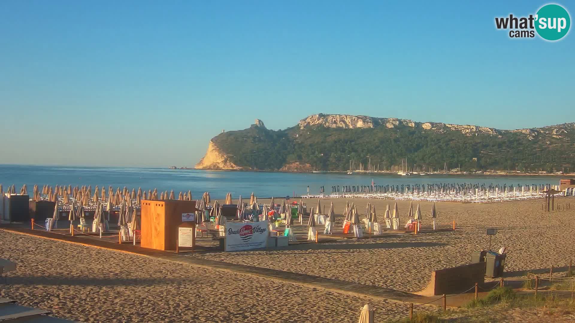 Poetto beach webcam | Cagliari | Sardinija