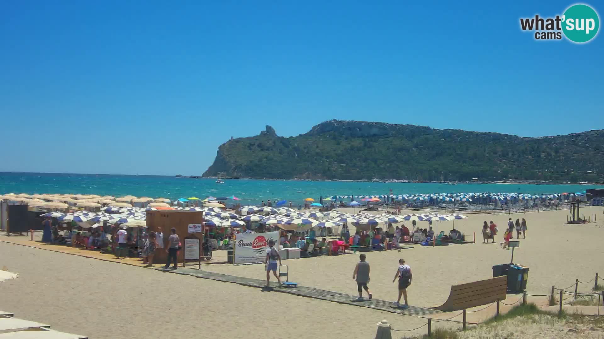 Poetto beach webcam | Cagliari | Sardinija