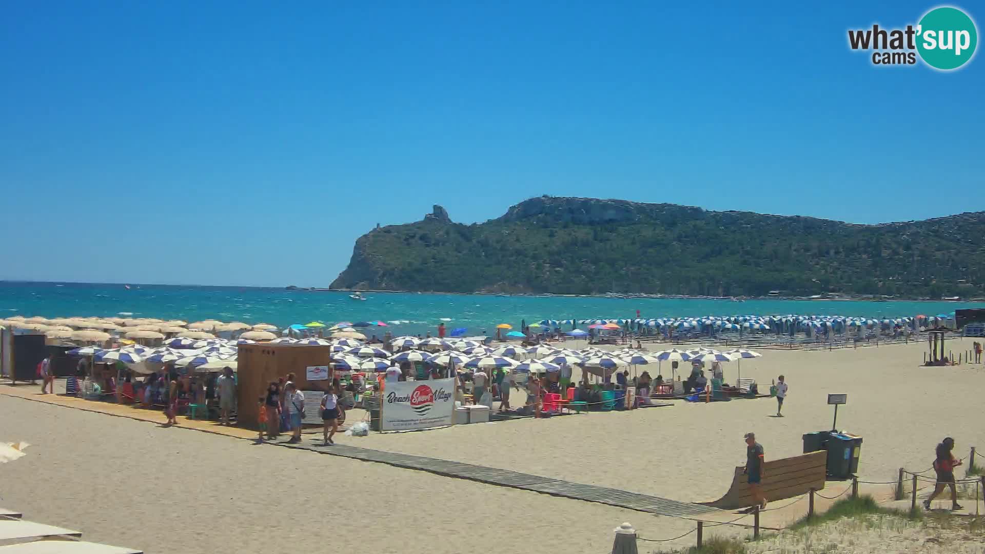 Poetto beach webcam | Cagliari | Sardinija