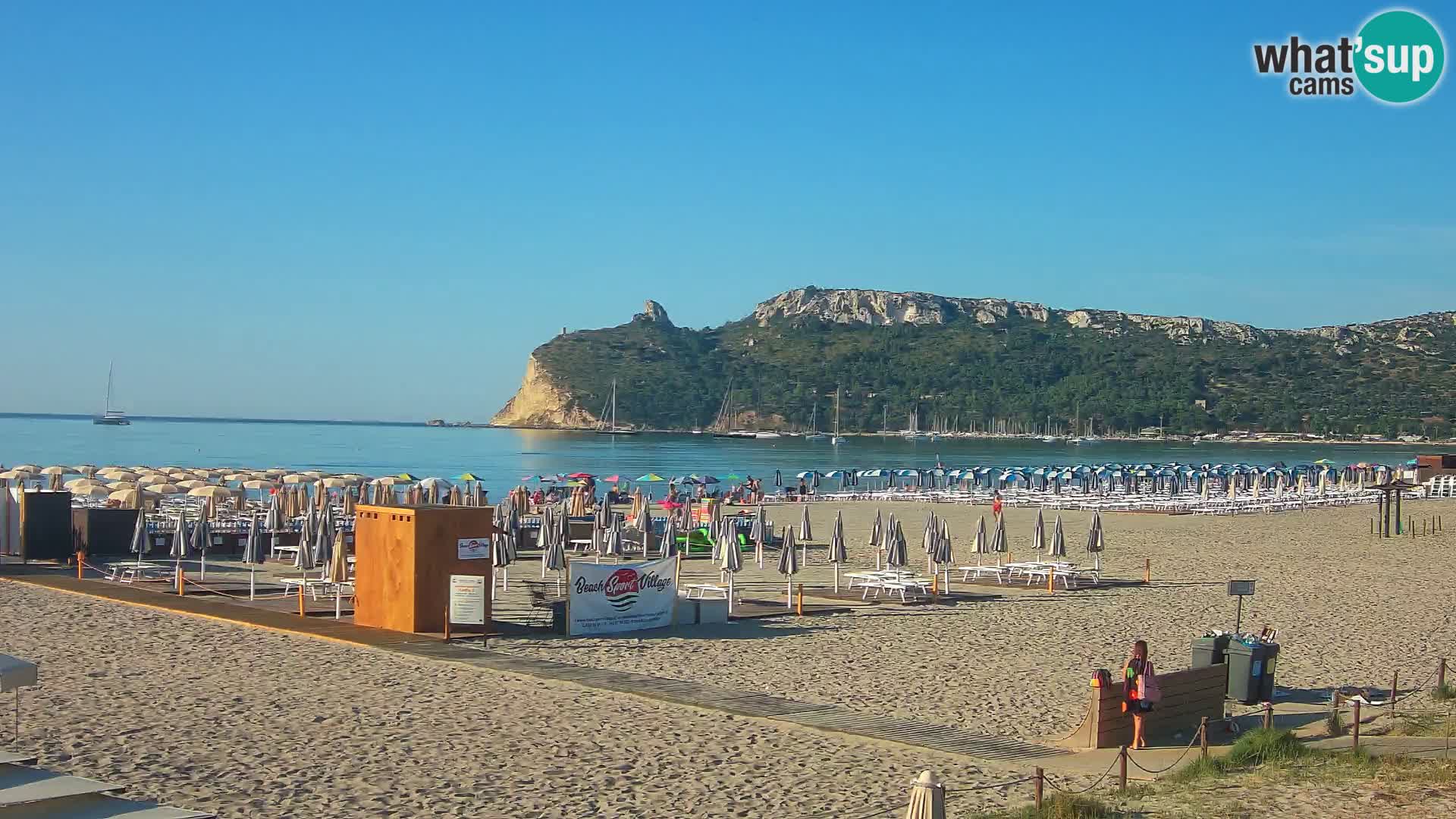 Poetto beach webcam | Cagliari | Sardinija