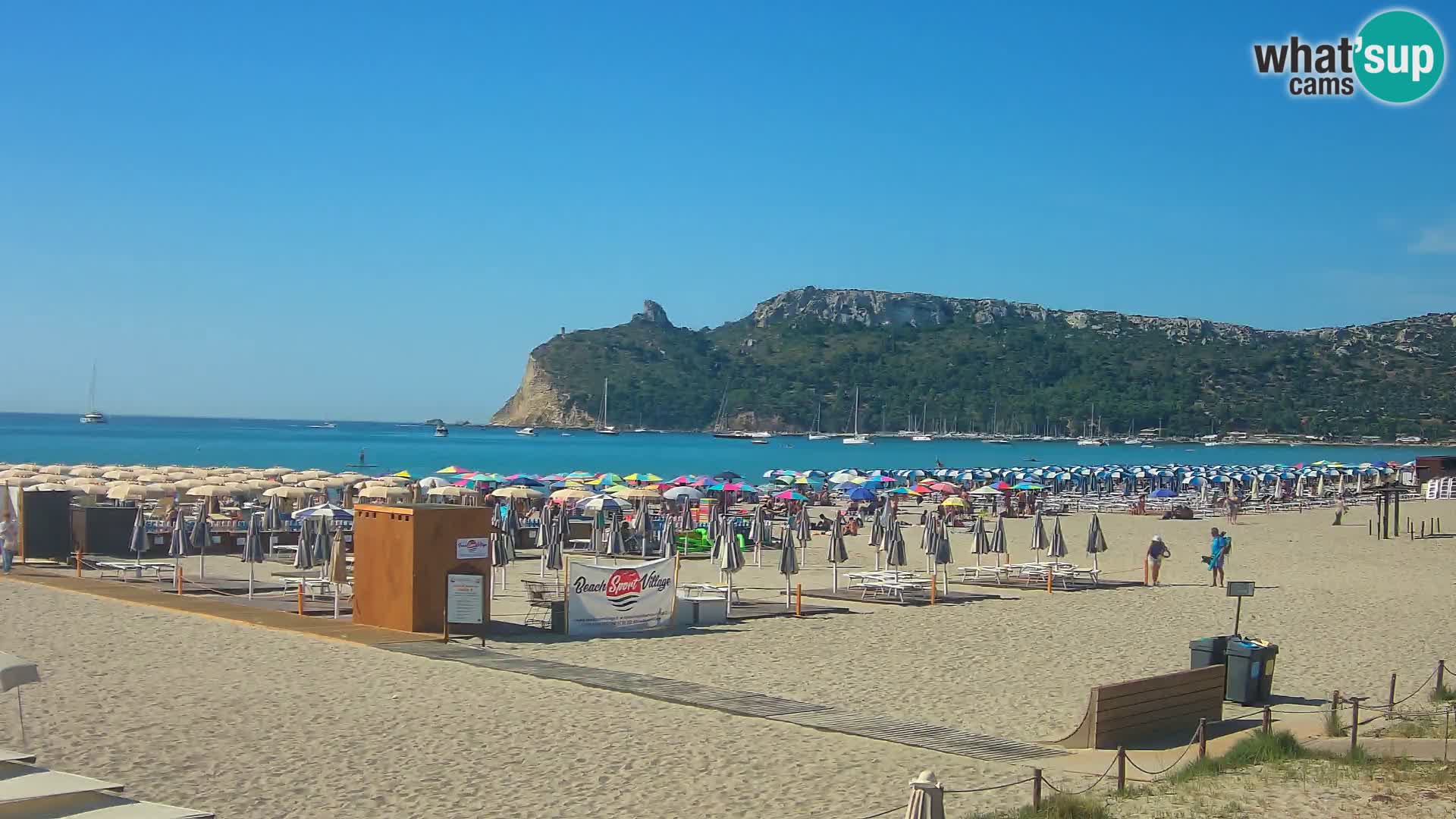 Poetto beach webcam | Cagliari | Sardinija