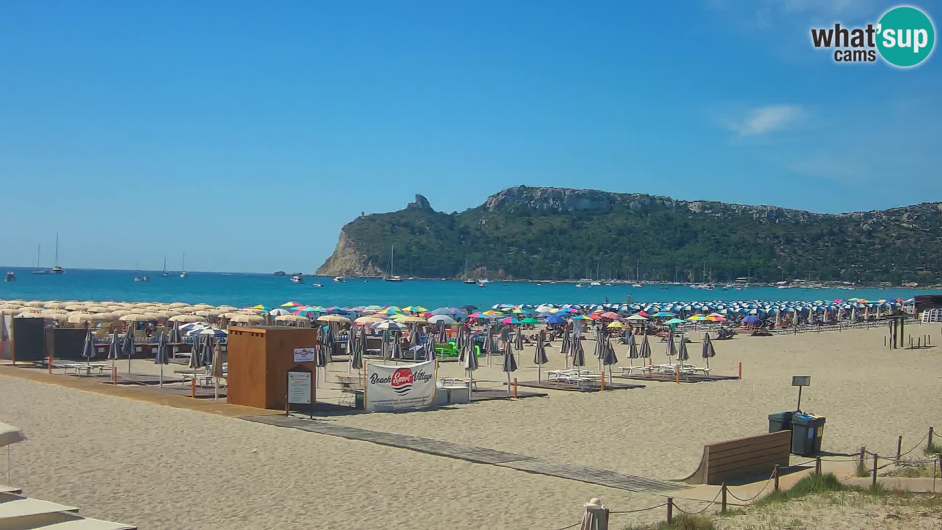 Poetto beach webcam | Cagliari | Sardinija
