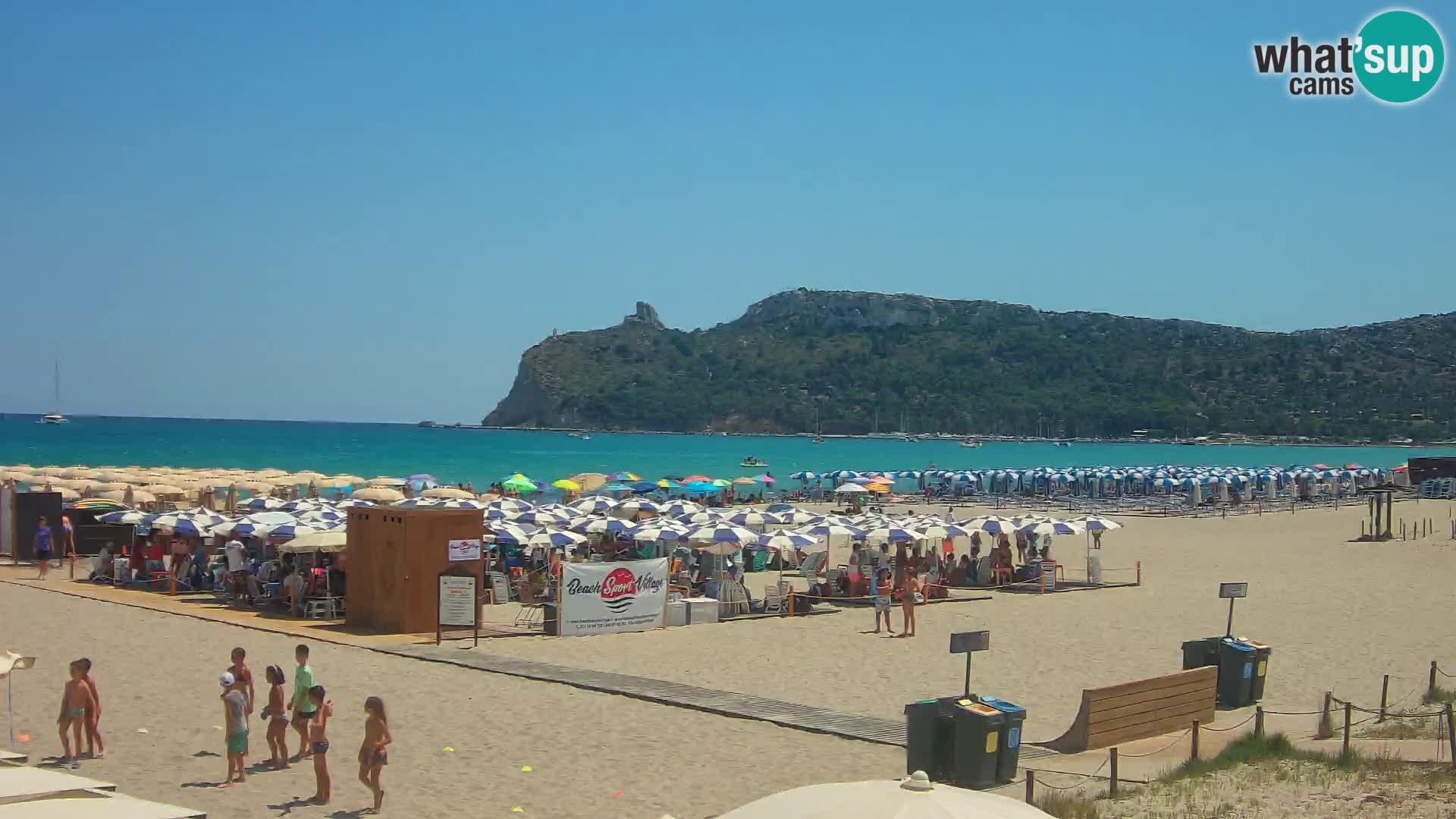 Poetto beach webcam | Cagliari | Sardinija