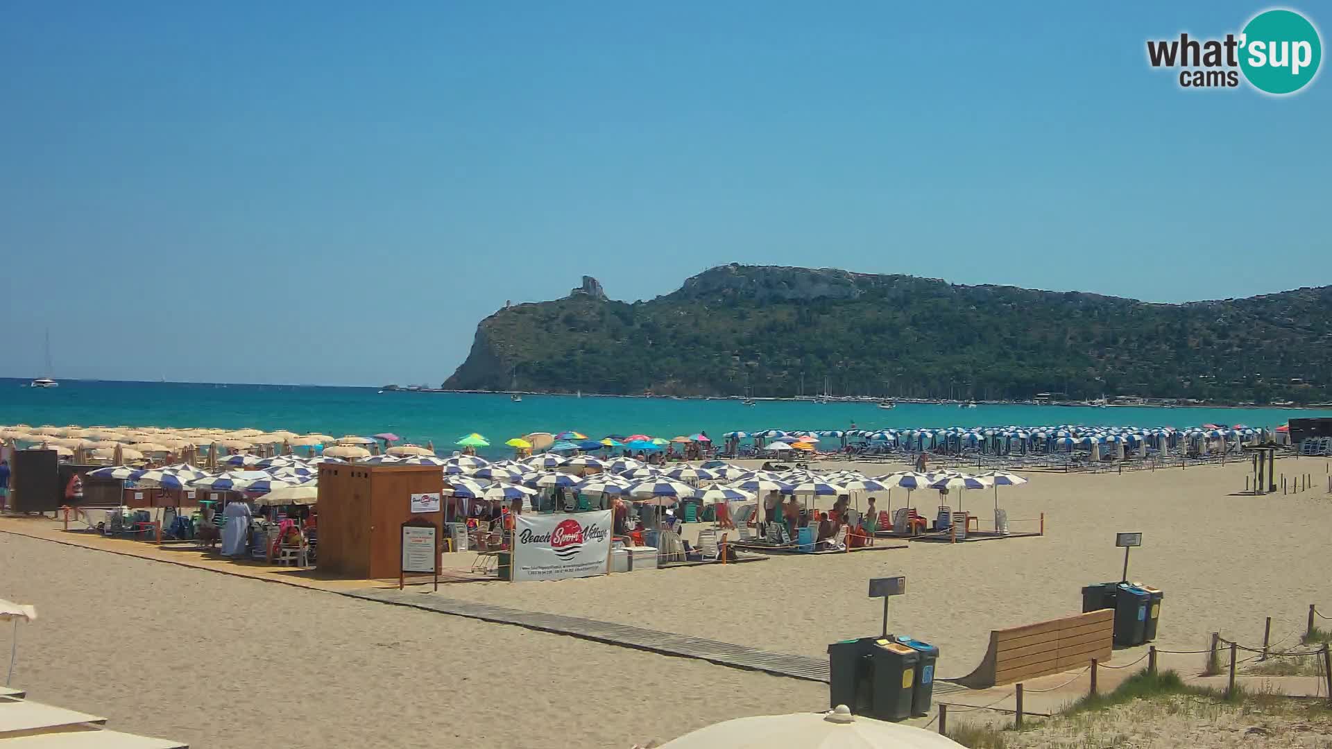Poetto beach webcam | Cagliari | Sardinija