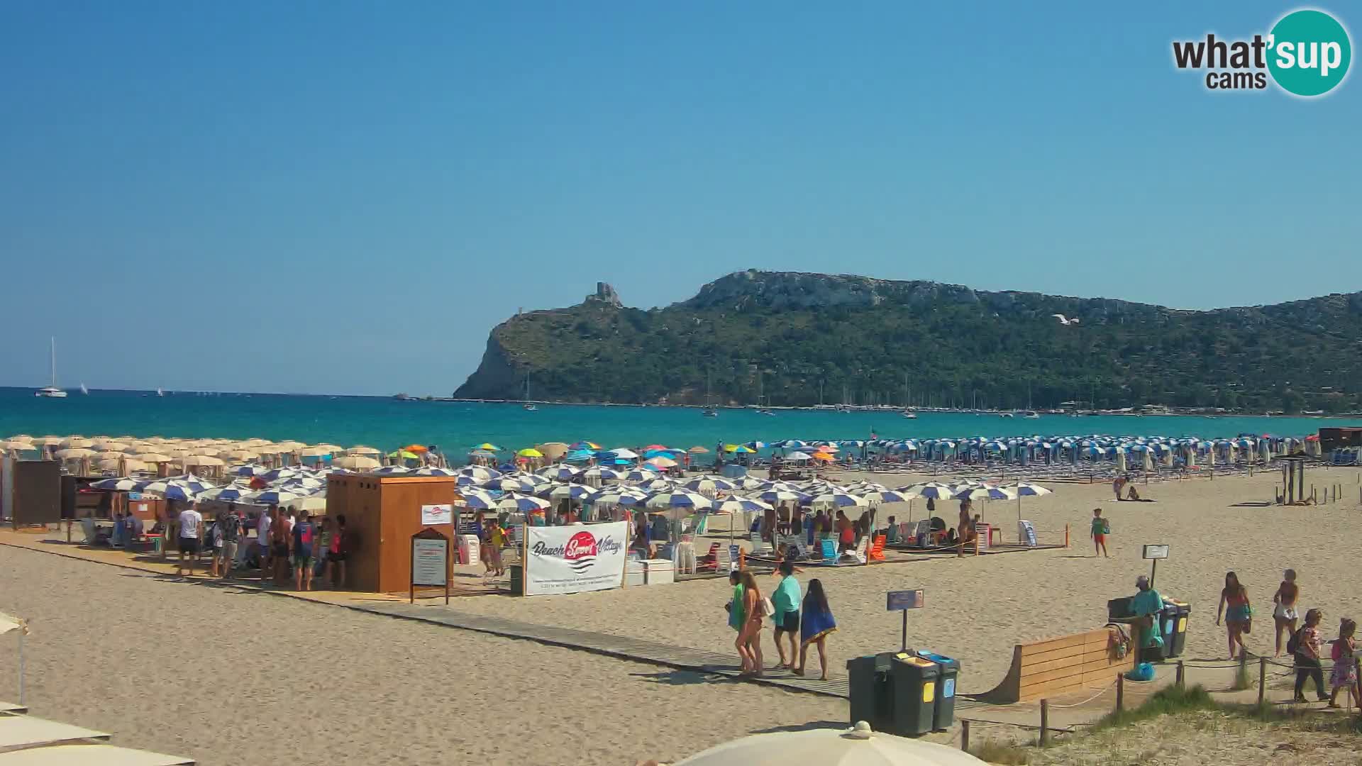 Poetto beach webcam | Cagliari | Sardinija