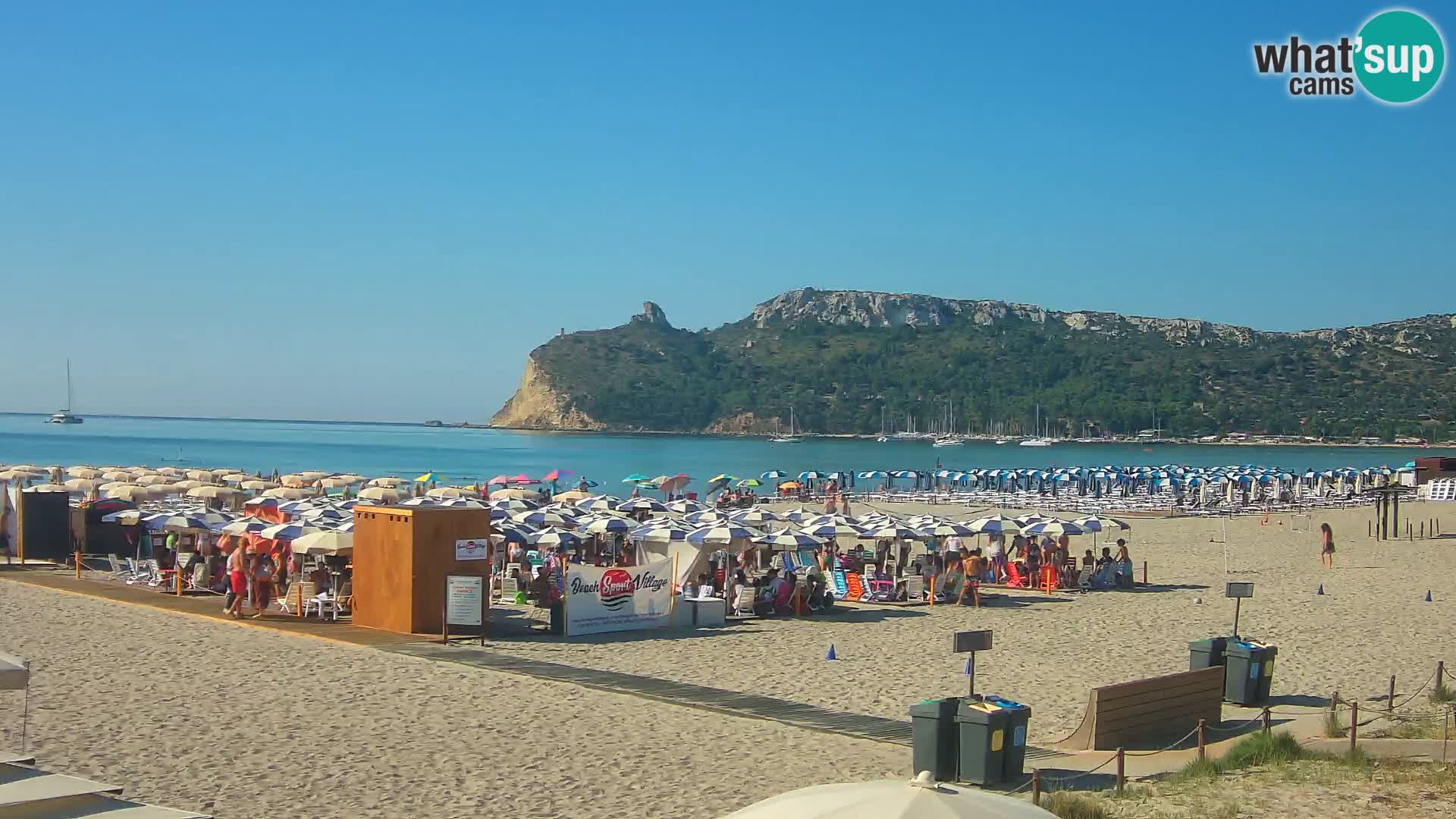 Poetto beach webcam | Cagliari | Sardinija
