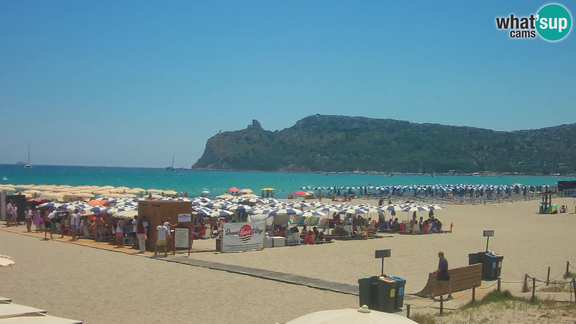 Poetto beach webcam | Cagliari | Sardinija