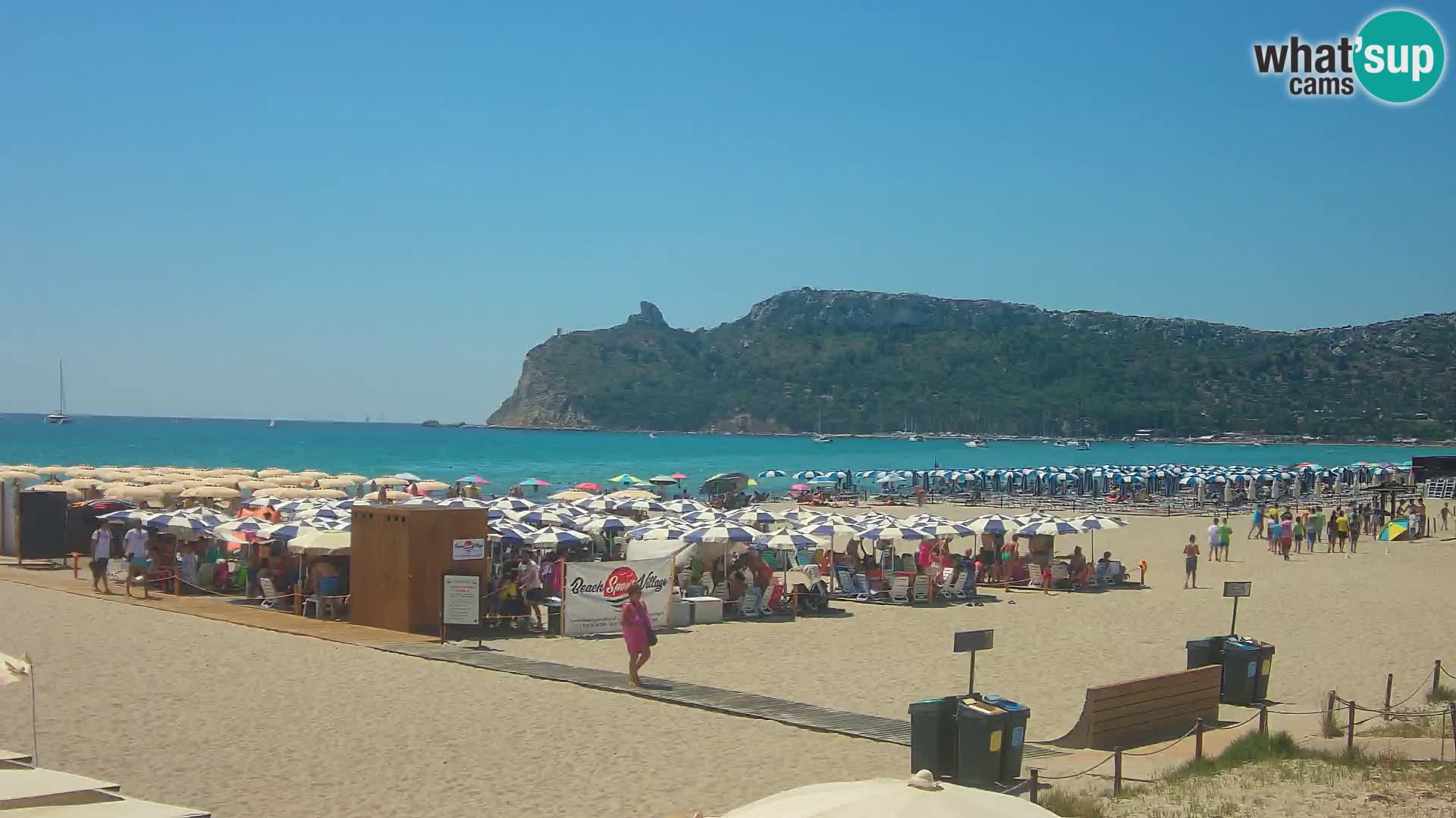 Poetto beach webcam | Cagliari | Sardinija