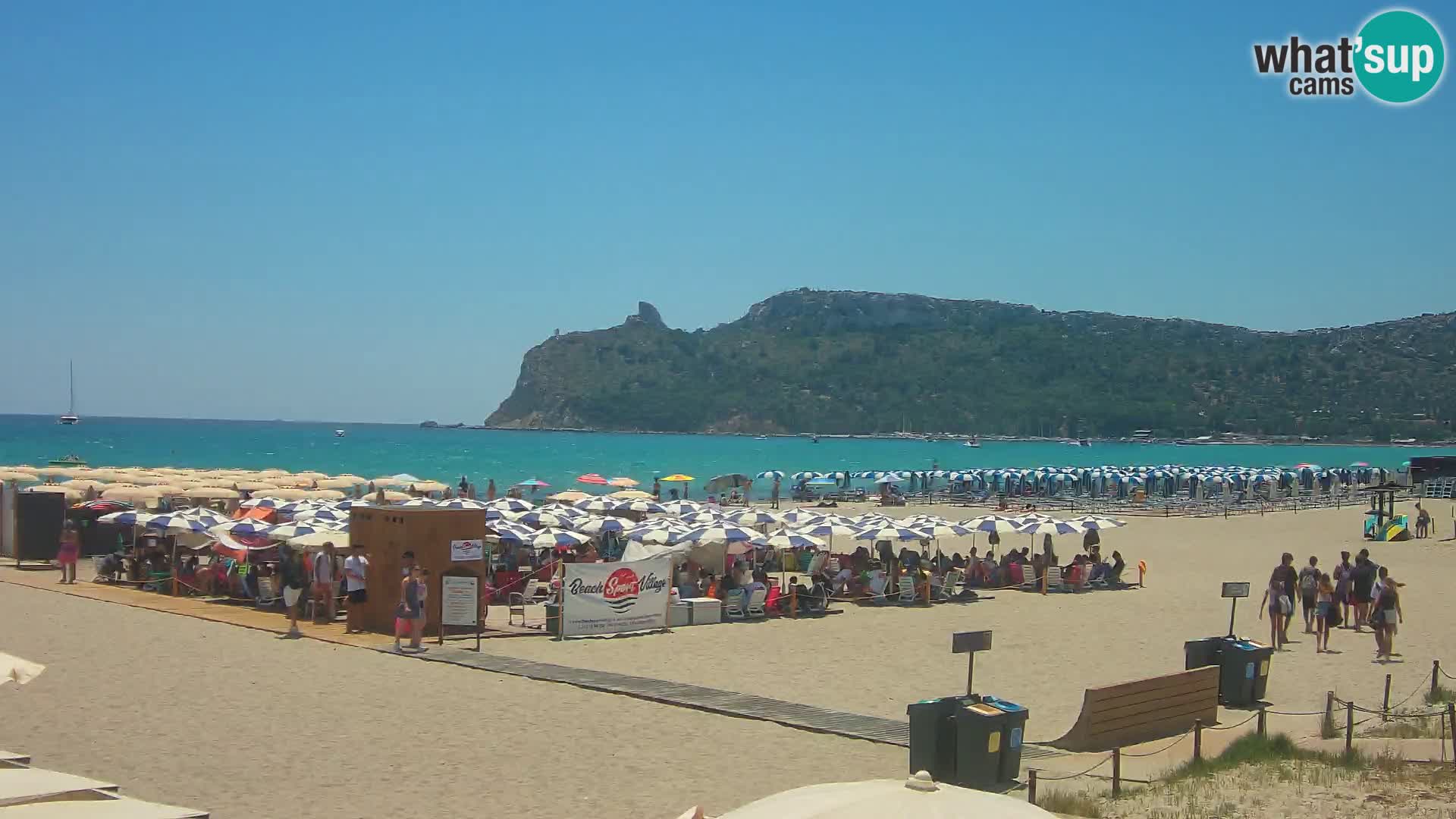 Poetto beach webcam | Cagliari | Sardinija