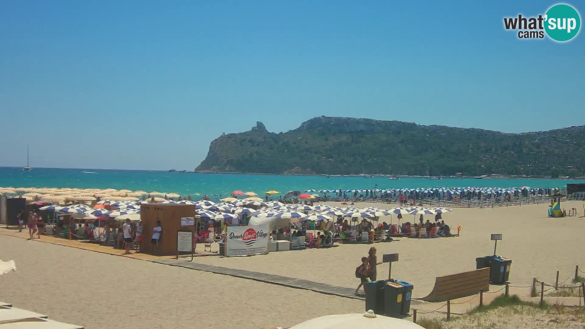 Poetto beach webcam | Cagliari | Sardinija