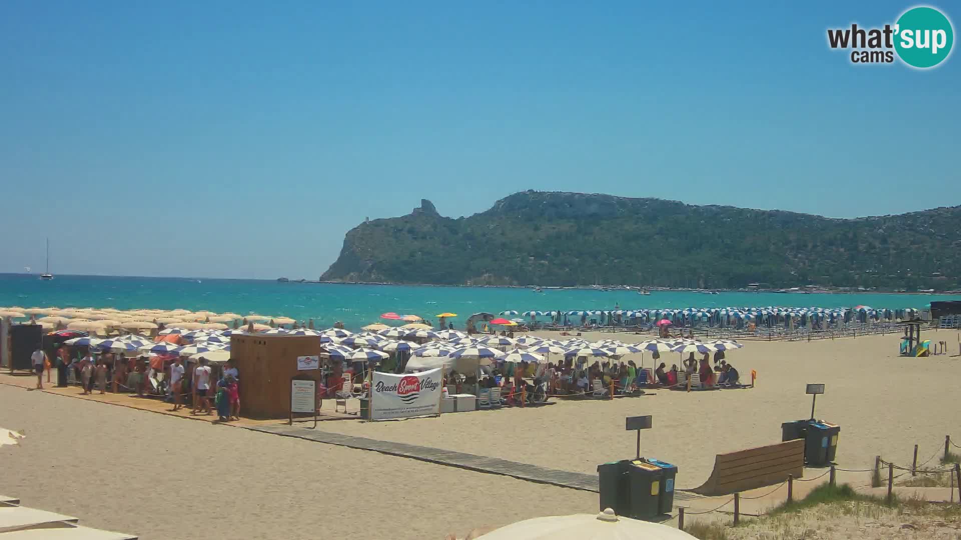 Poetto beach webcam | Cagliari | Sardinija