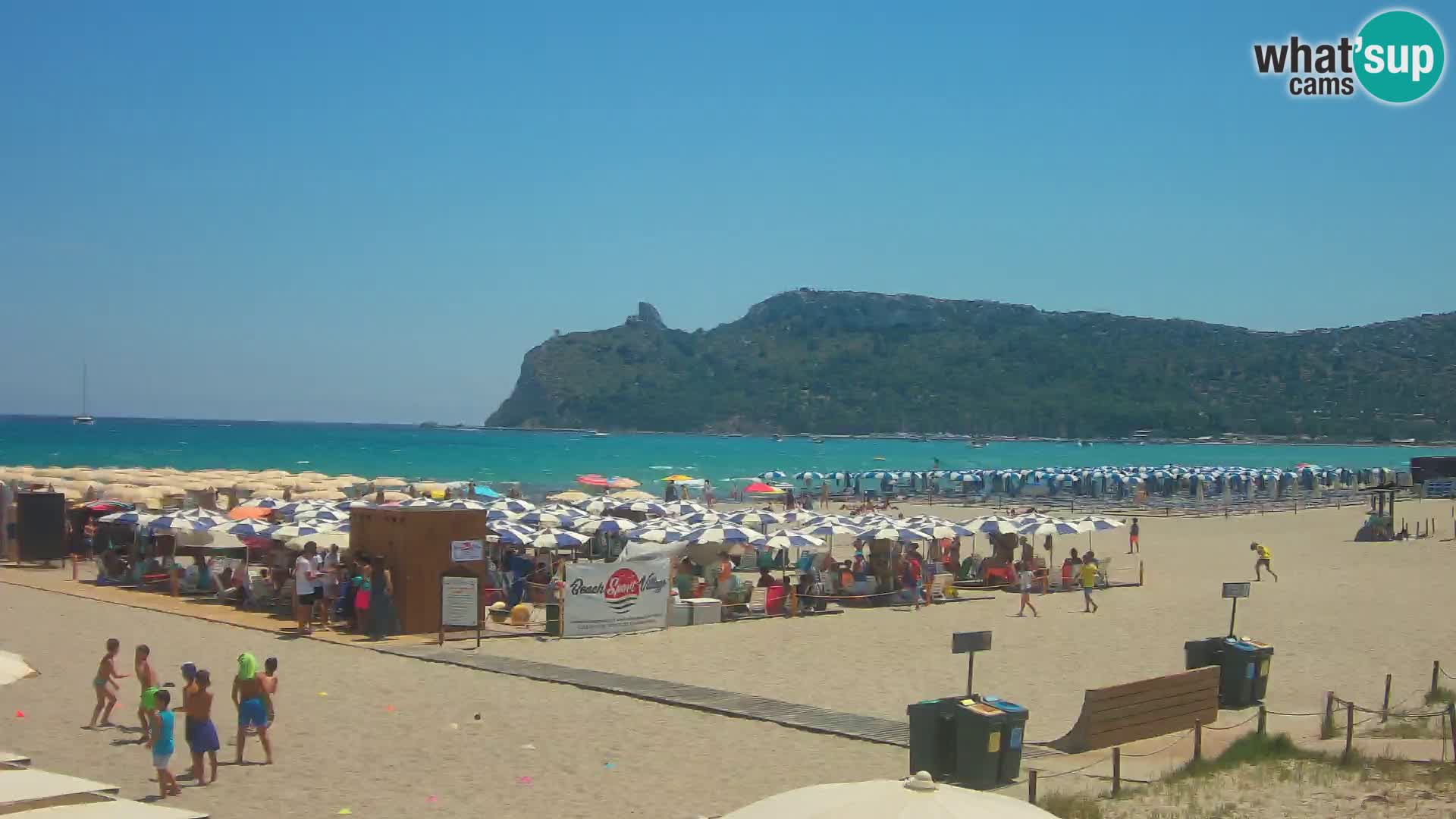 Poetto beach webcam | Cagliari | Sardinija