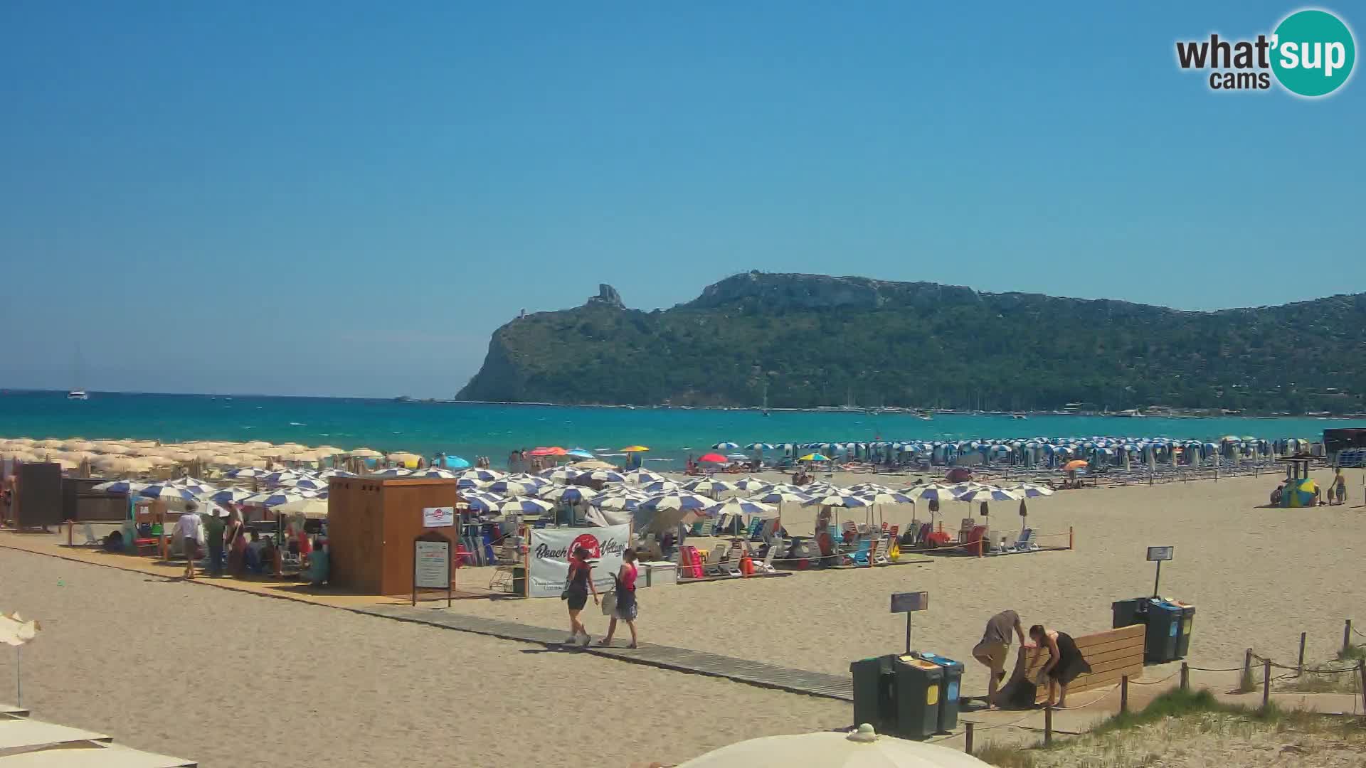 Poetto beach webcam | Cagliari | Sardinija
