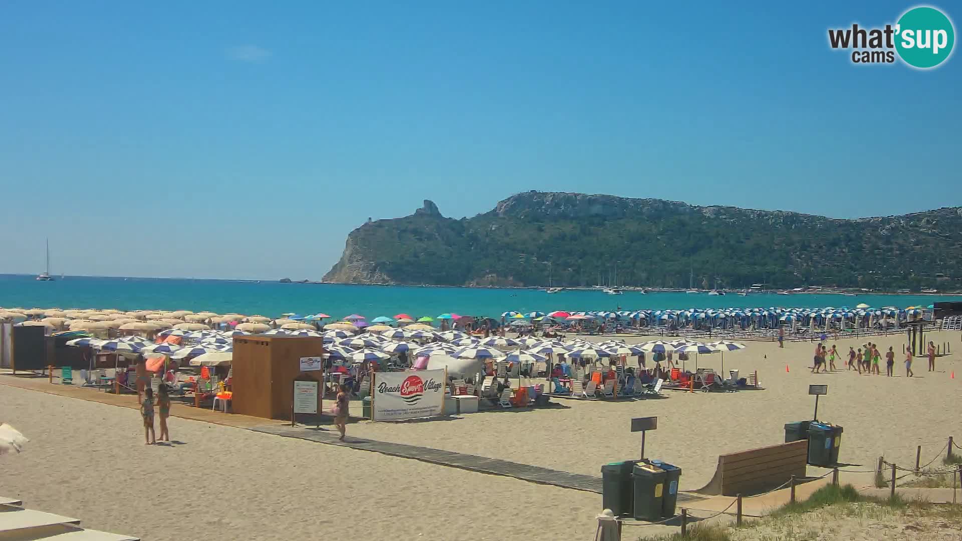 Poetto beach webcam | Cagliari | Sardinija