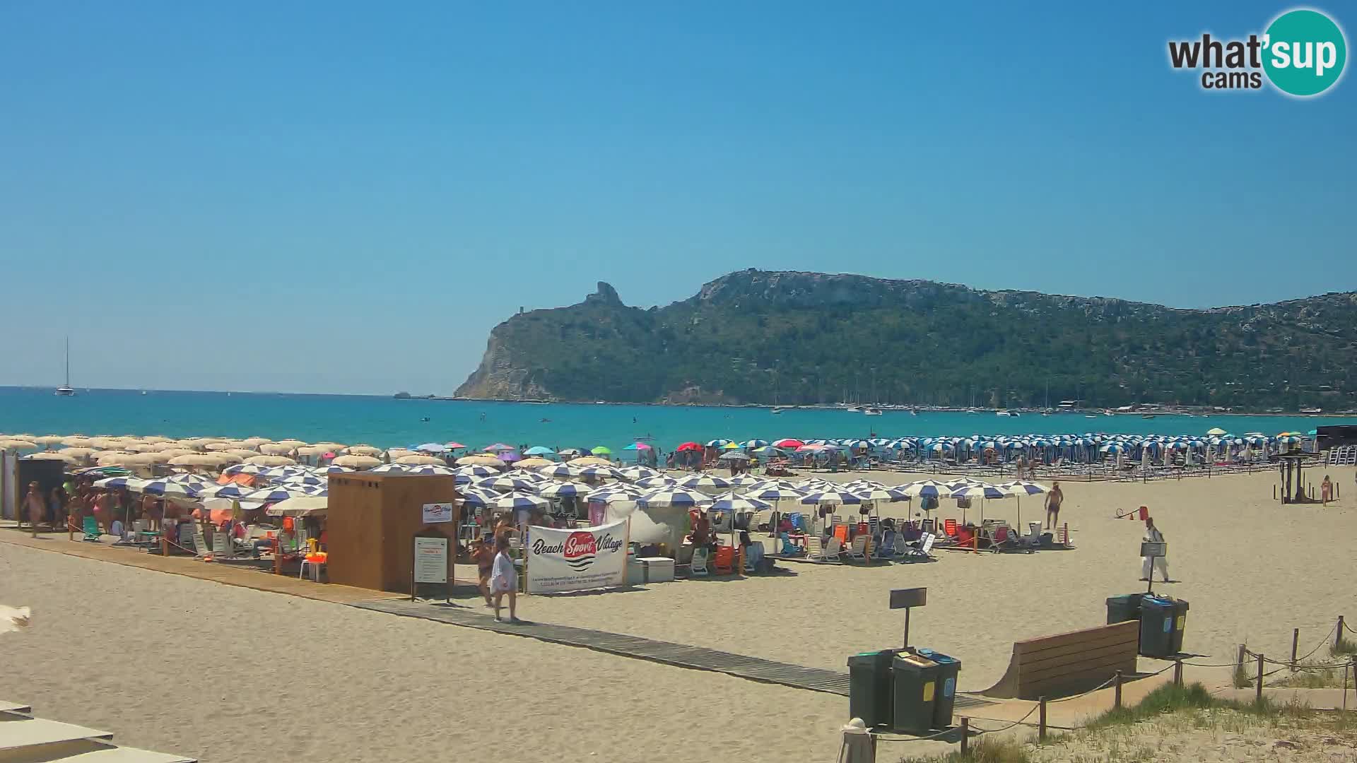 Poetto beach webcam | Cagliari | Sardinija