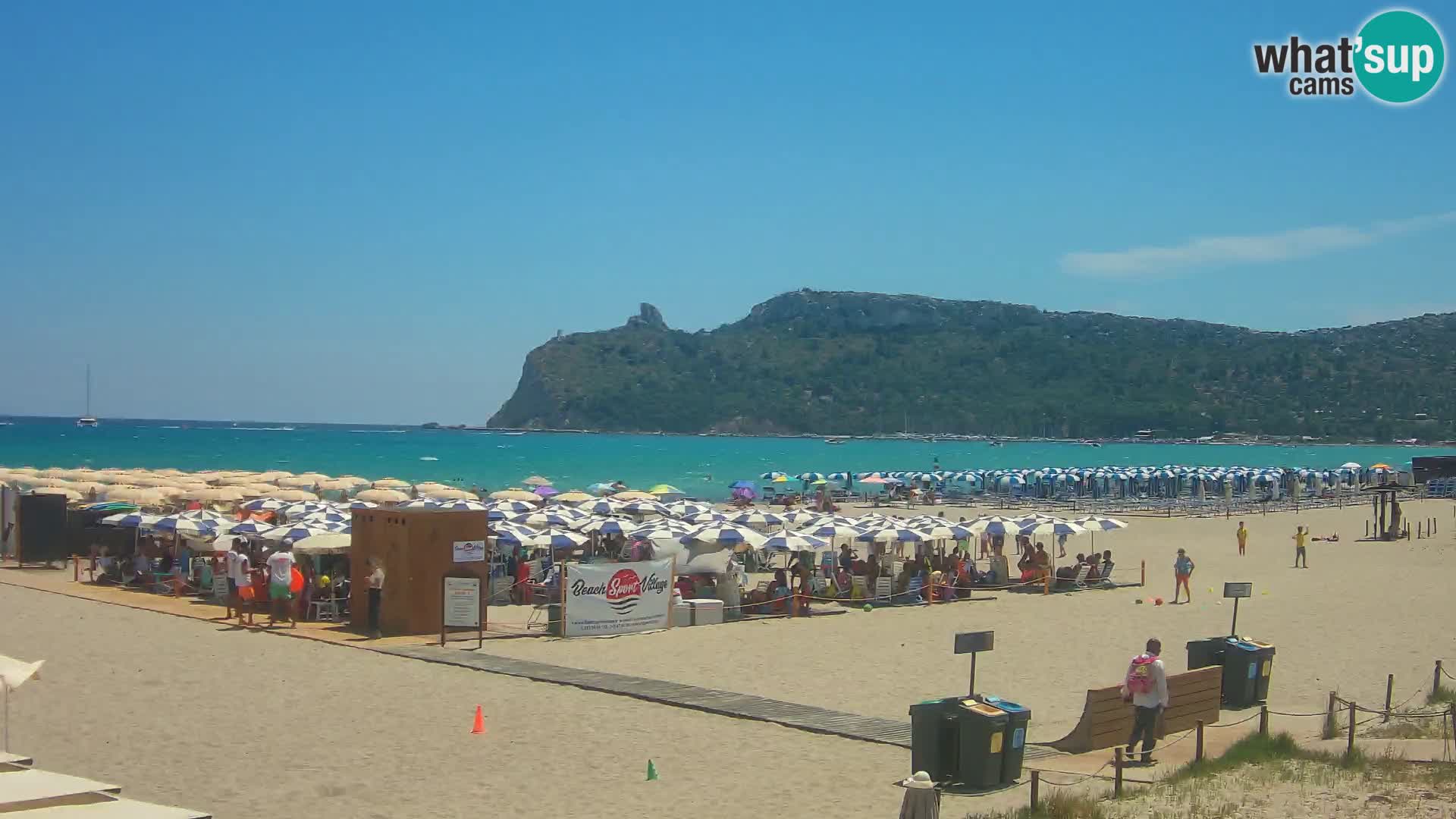 Poetto beach webcam | Cagliari | Sardinija