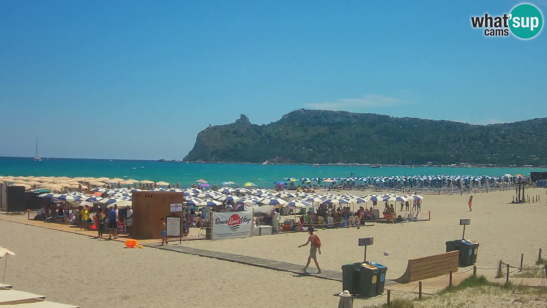 Poetto beach webcam | Cagliari | Sardinija