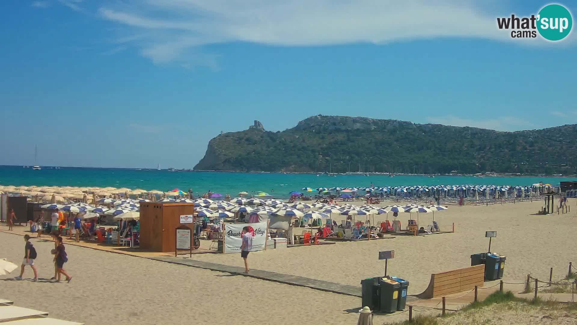Poetto beach webcam | Cagliari | Sardinija