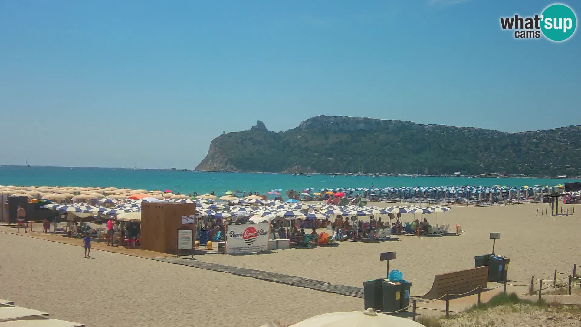Poetto beach webcam | Cagliari | Sardinija